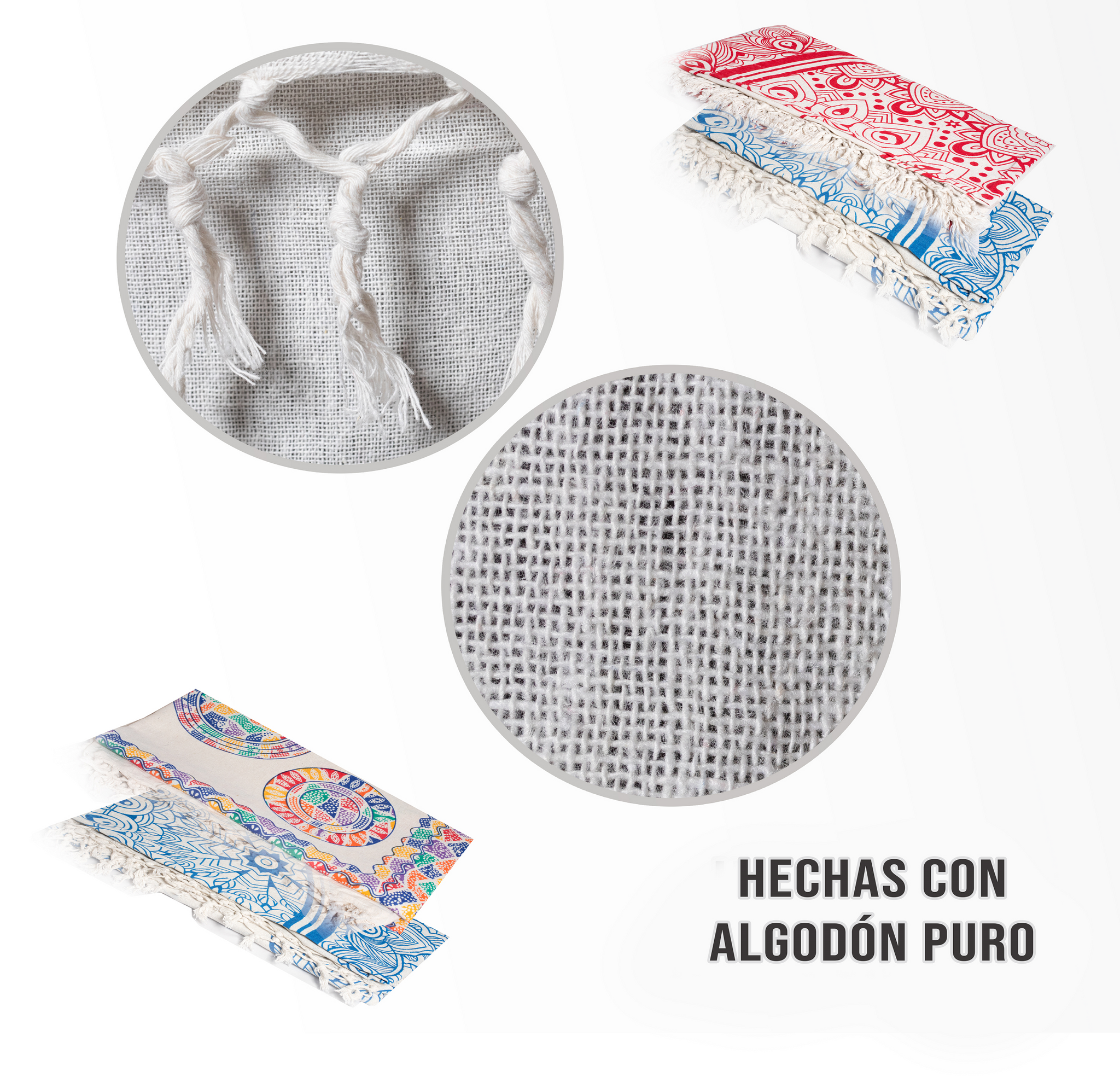 Toalla Playa Grande, Manta Picnic, Manta Playa Grande Mandala, Toallas Playa Grande, Mandala Pared Grande 100% Algodon, Manta/Mantel/Alfombra/Pareo/Tapiz Mandala (210x240cm, Rojo Luna)