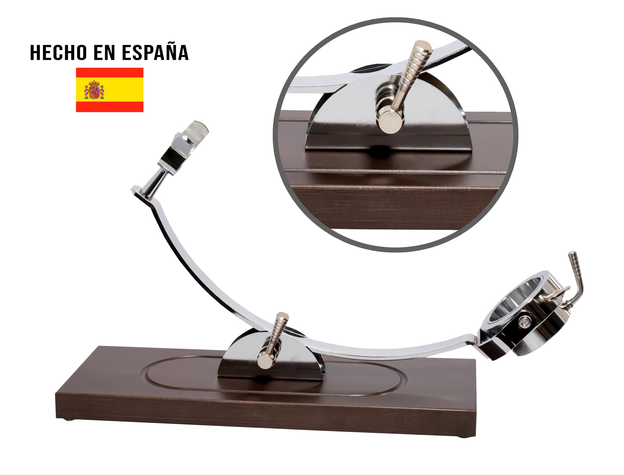 Soporte jamonero modelo Córdoba Profesional, basculante giratorio, incluye cuchillo y chaira