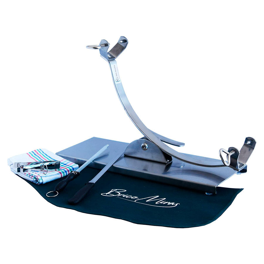 Jamonero basculante balancín giratorio profesional fabricado en Acero Inoxidable - Los Ibéricos (17924) Profesional