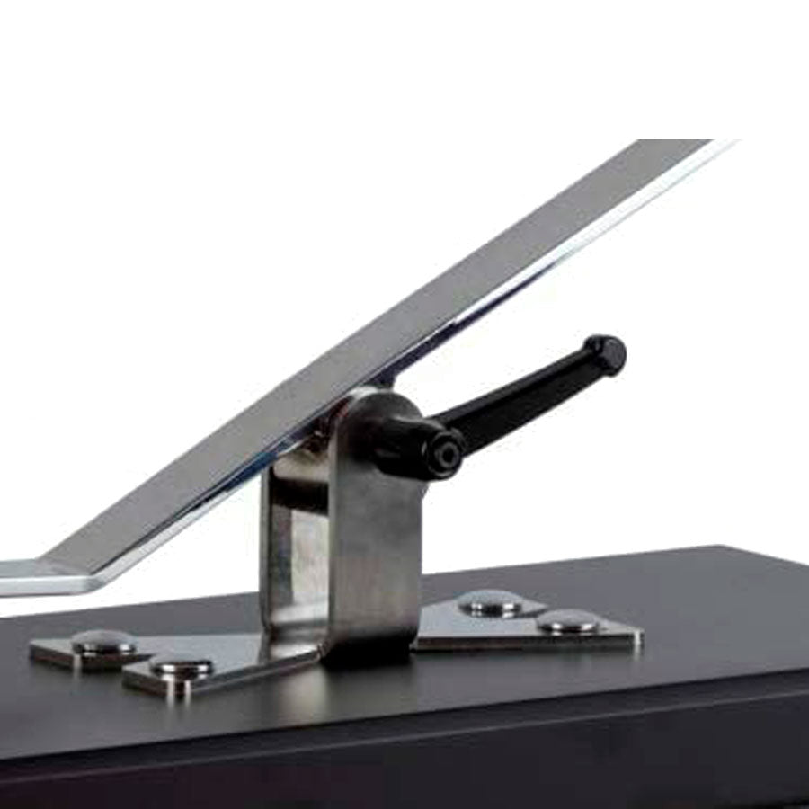 detalle de jamonero profesional con sistema basculante