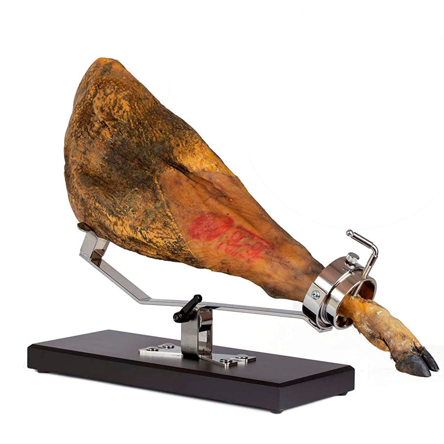 Jamonero profesional basculante con  jamón inclinado